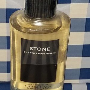 NEW STONE - MENS 3 in 1 FACE / BODY WASH - BATH & BODY WORKS